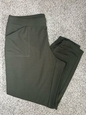 J. Jill Pure Jill Olive Green Women's Pull-On Jogger Pants